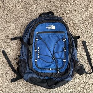 The North Face Borealis Backpack Blue/Black Hiking Outdoor School Bookbag Laptop